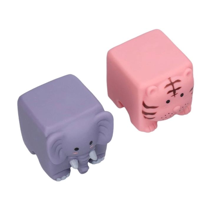 Edukacyjny zestaw klocków dla malucha, Miękkie, Duże Klocki Sensoryczne Zwierzęta 6 sztuk