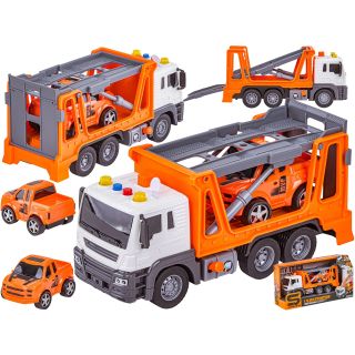 Multifunkcyjna Ciężarówka, Laweta, Transporter + Samochód Pomoc Drogowa 1:16 Auto