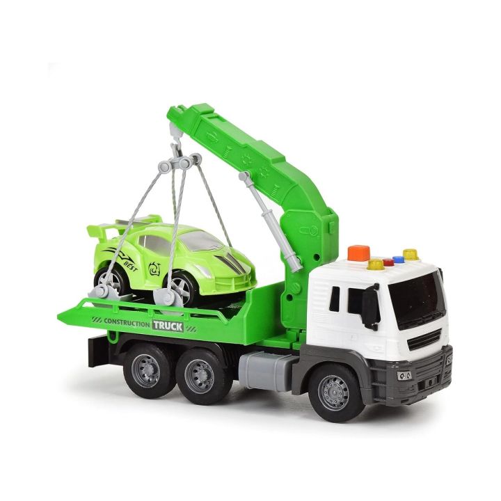 Multifunkcyjna Ciężarówka, Laweta, Dźwig, Transporter + Samochód 1:16