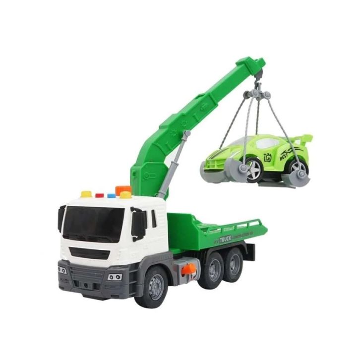 Multifunkcyjna Ciężarówka, Laweta, Dźwig, Transporter + Samochód 1:16