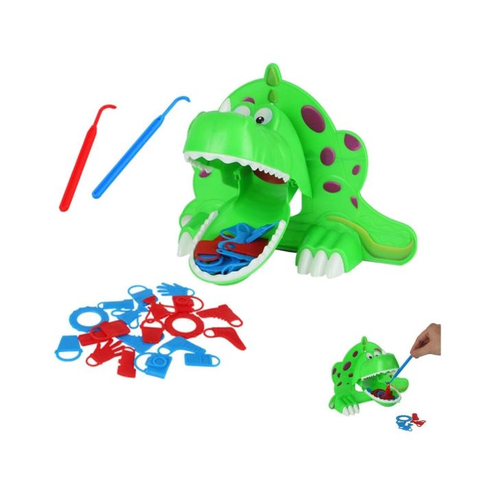 Wesoła Gra Zręcznościowa - GŁODNY DINOZAUR Nakarm dinozaura