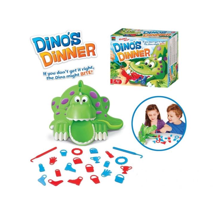 Wesoła Gra Zręcznościowa - GŁODNY DINOZAUR Nakarm dinozaura