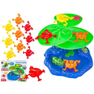 Wesoła Gra Zręcznościowa - SKACZĄCE ŻABKI "Jumping frog" Pchełki