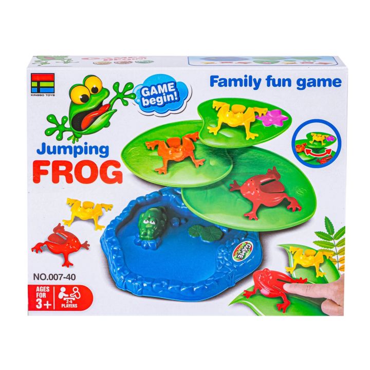 Wesoła Gra Zręcznościowa - SKACZĄCE ŻABKI "Jumping frog" Pchełki