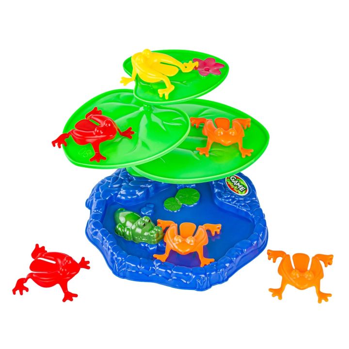 Wesoła Gra Zręcznościowa - SKACZĄCE ŻABKI "Jumping frog" Pchełki