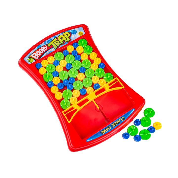 Zabawna Gra Zręcznościowa PUŁAPKA ZBIJAK "Booby Trap" Pionki