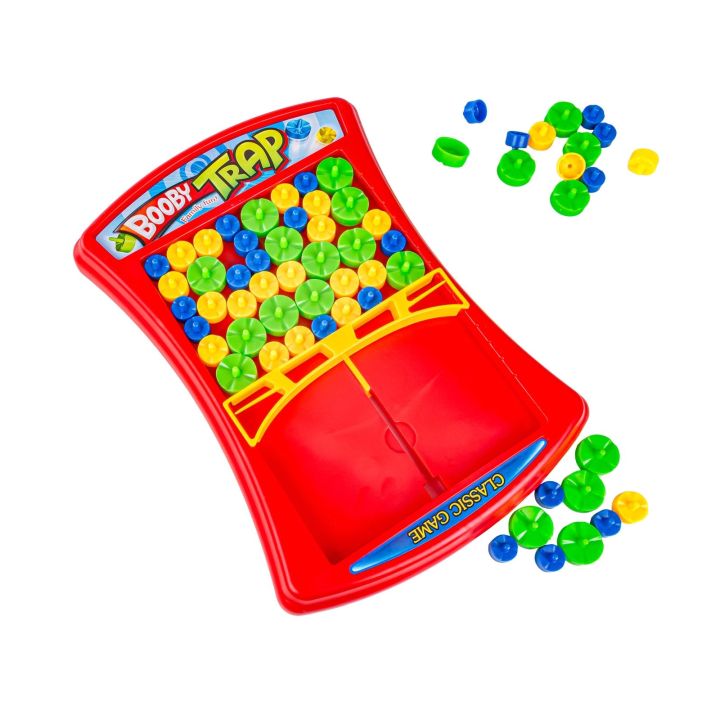 Zabawna Gra Zręcznościowa PUŁAPKA ZBIJAK "Booby Trap" Pionki