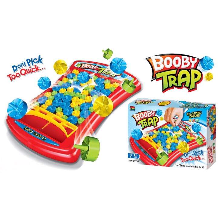 Zabawna Gra Zręcznościowa PUŁAPKA ZBIJAK "Booby Trap" Pionki