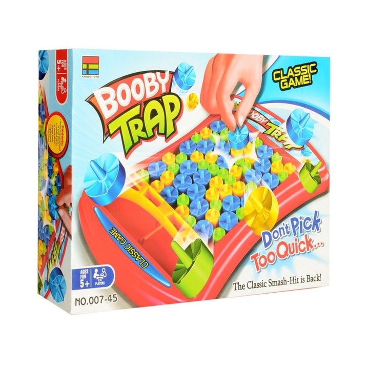 Zabawna Gra Zręcznościowa PUŁAPKA ZBIJAK "Booby Trap" Pionki