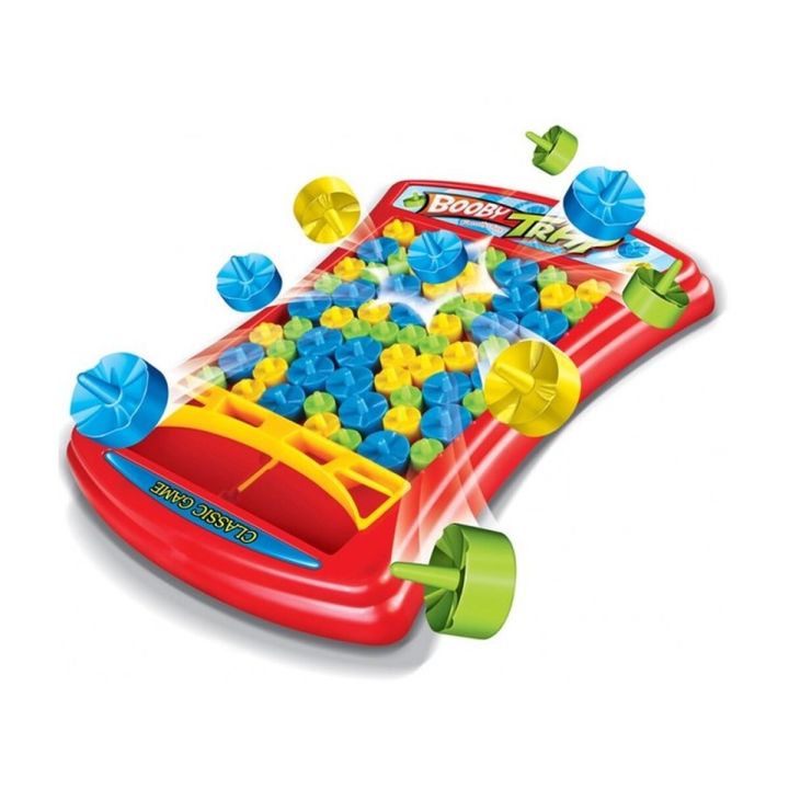 Zabawna Gra Zręcznościowa PUŁAPKA ZBIJAK "Booby Trap" Pionki