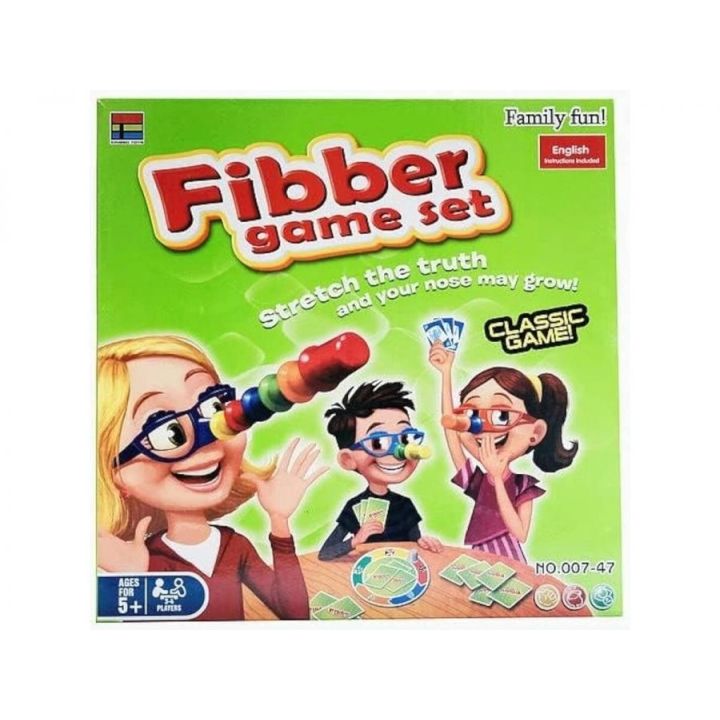 Zabawna gra rodzinna KŁAMCA Kłamczuch, Karty, Pinokio, Okulary I Nos
