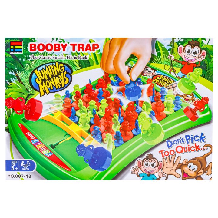 Zabawna Gra Zręcznościowa PUŁAPKA ZBIJAK "Booby Trap" Skaczące Małpki
