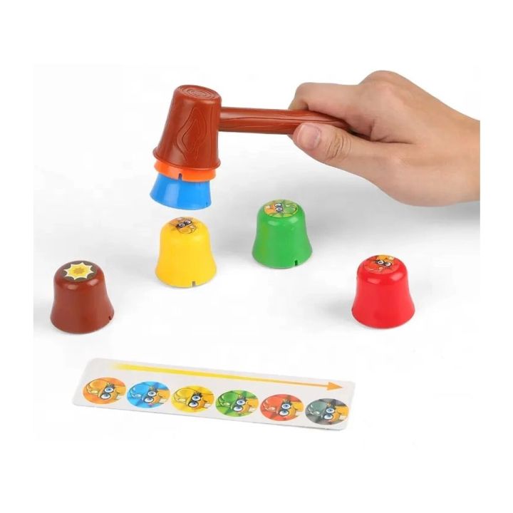 Gra zręcznościowa na refleks ZBUDUJ WIEŻĘ KUBKI, Ułóż kolorowe kubeczki