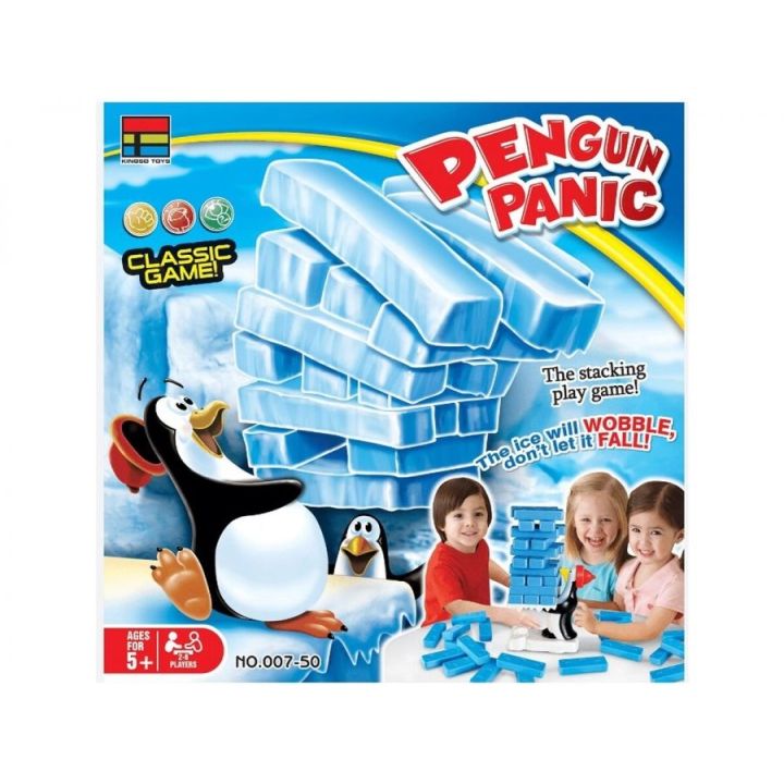 Gra zręcznościowa na refleks ZBUDUJ WIEŻĘ Pingwinkowa krzywa wieża
