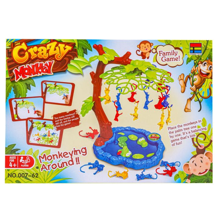 Gra zręcznościowa Crazy Monkey SPADAJĄCE MAŁPKI Skaczące Małpy, Drzewko