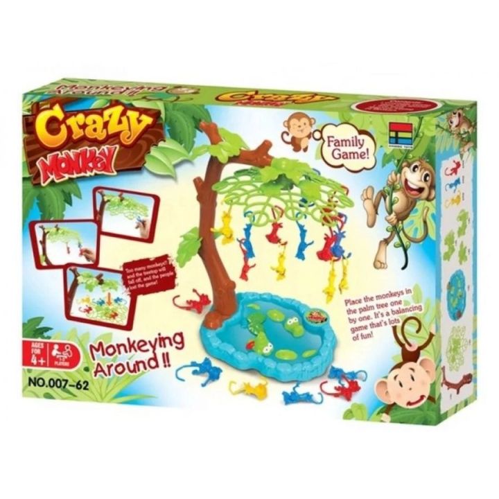 Gra zręcznościowa Crazy Monkey SPADAJĄCE MAŁPKI Skaczące Małpy, Drzewko