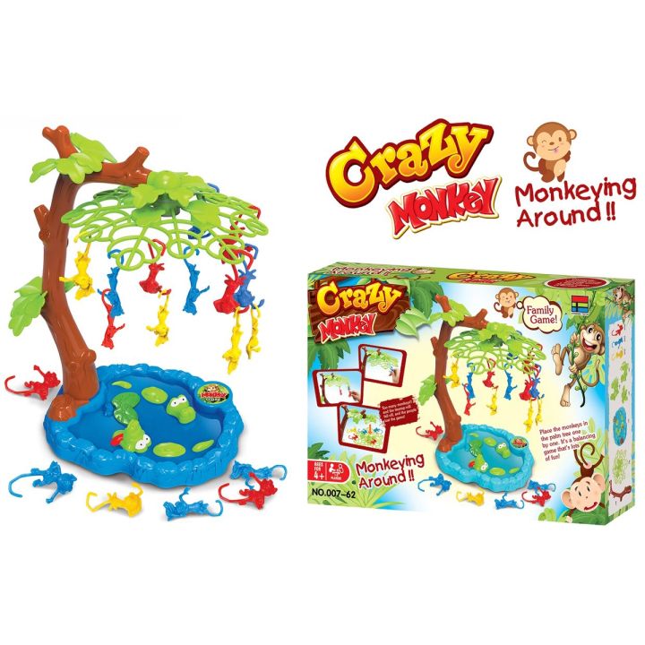 Gra zręcznościowa Crazy Monkey SPADAJĄCE MAŁPKI Skaczące Małpy, Drzewko