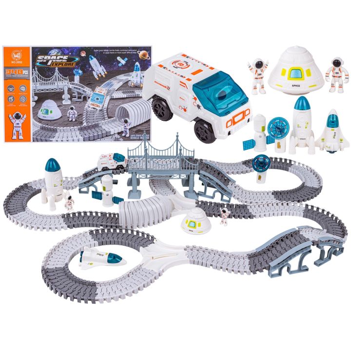 TOR WYŚCIGOWY Samochodowy Stacja Kosmiczna, KOSMOS Rakieta Kosmiczna 332 el.