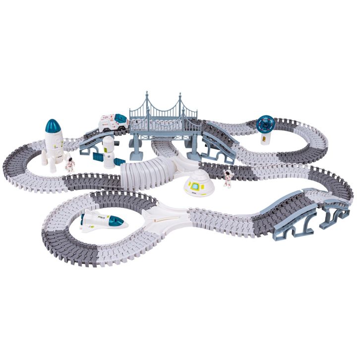 TOR WYŚCIGOWY Samochodowy Stacja Kosmiczna, KOSMOS Rakieta Kosmiczna 332 el.