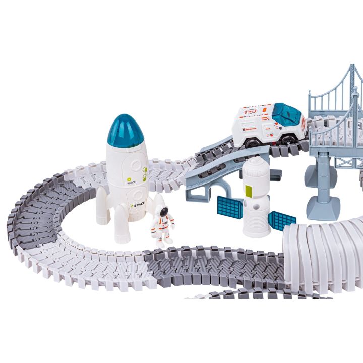 TOR WYŚCIGOWY Samochodowy Stacja Kosmiczna, KOSMOS Rakieta Kosmiczna 332 el.