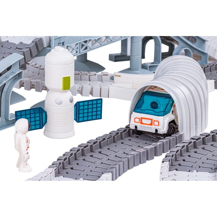 TOR WYŚCIGOWY Samochodowy Stacja Kosmiczna, KOSMOS Rakieta Kosmiczna 332 el.