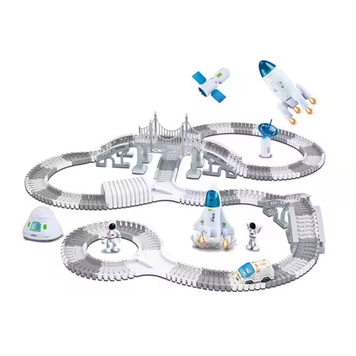 TOR WYŚCIGOWY Samochodowy Stacja Kosmiczna, KOSMOS Rakieta Kosmiczna 332 el.