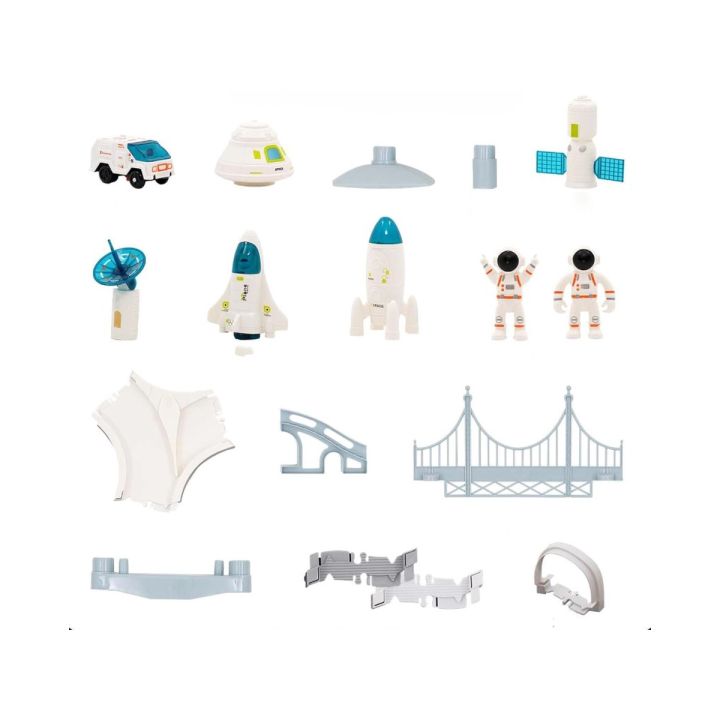 TOR WYŚCIGOWY Samochodowy Stacja Kosmiczna, KOSMOS Rakieta Kosmiczna 332 el.