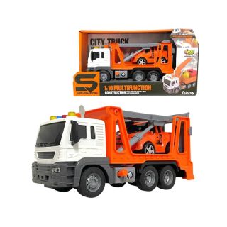 Multifunkcyjna Ciężarówka, Laweta, Transporter + Samochód Pomoc Drogowa 1:16 Auto Przecena 1