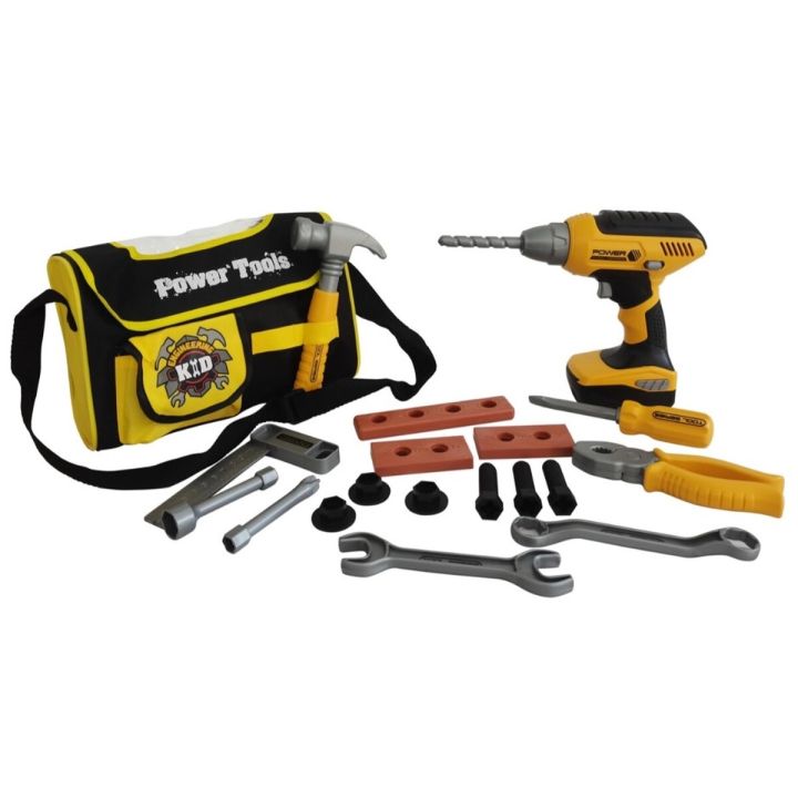 Torba Narzędziowa Zestaw Narzędzi Dla Małego Majsterkowicza, Wkrętarka + Akcesoria