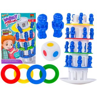 Rodzinna gra zręcznościowa CHWIEJNA WIEŻA "Wobbly Tower" Ruchoma, krzywa wieża