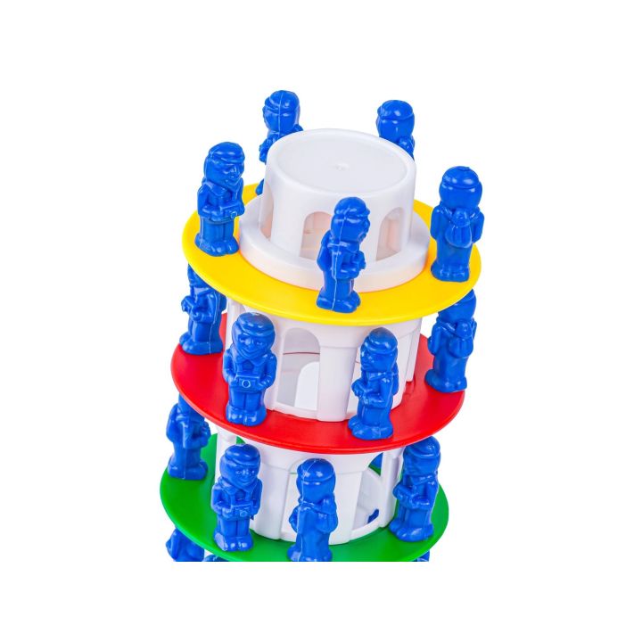 Rodzinna gra zręcznościowa CHWIEJNA WIEŻA "Wobbly Tower" Ruchoma, krzywa wieża