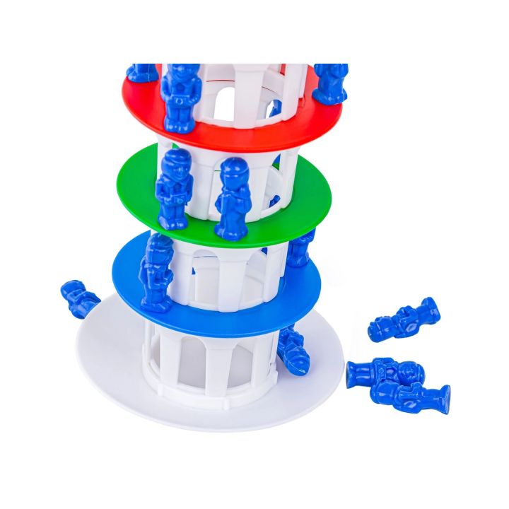 Rodzinna gra zręcznościowa CHWIEJNA WIEŻA "Wobbly Tower" Ruchoma, krzywa wieża