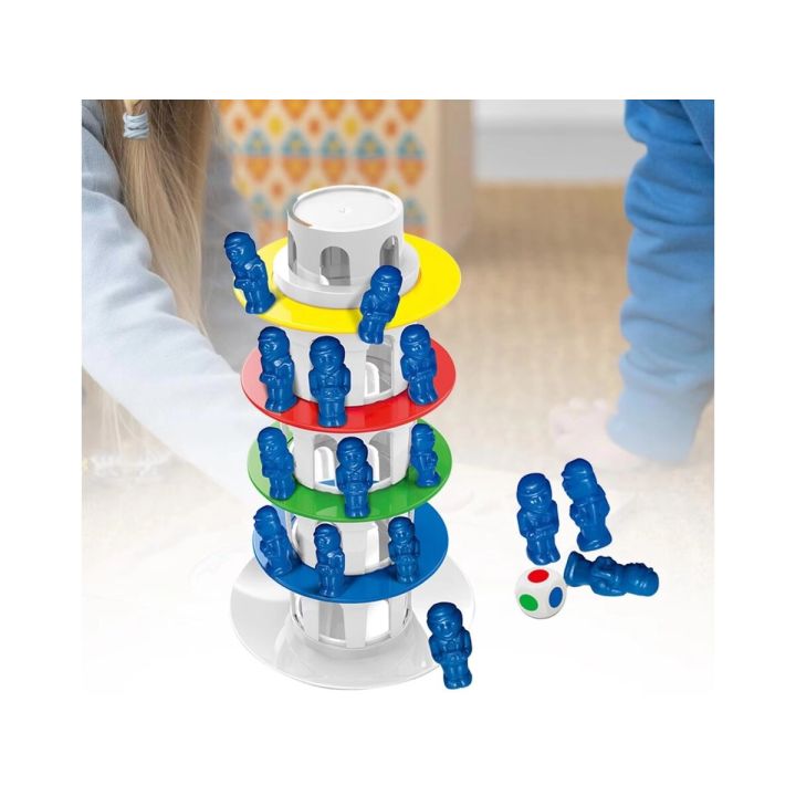 Rodzinna gra zręcznościowa CHWIEJNA WIEŻA "Wobbly Tower" Ruchoma, krzywa wieża