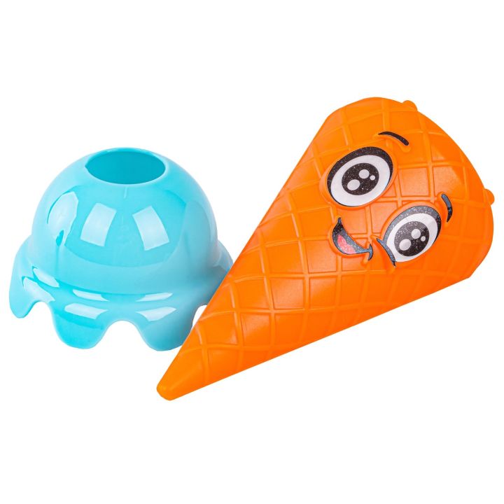 Rodzinna gra zręcznościowa SZALONE GAŁKI Lody w waflu Ułóż lodową wieżę