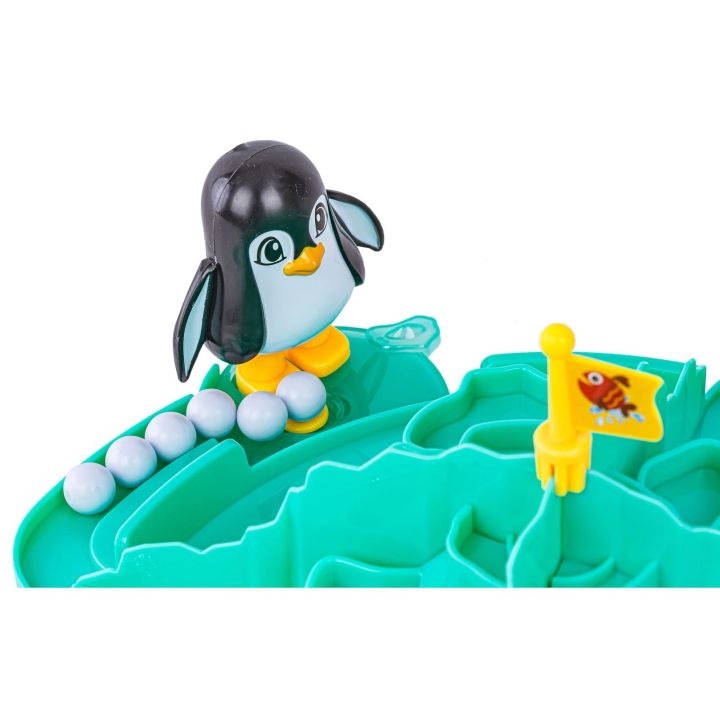 Rodzinna gra zręcznościowa, planszowa PINGWINKOWE PIŁKARZYKI, Piłka nożna "Penguins, Set, Go!"