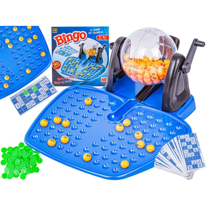 Gra Rodzinna, Towarzyska BINGO Loteria, Maszyna Losująca + Karty