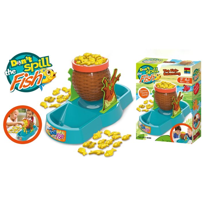 Zabawna gra zręcznościowa KOSZ RYBEK Balansujące rybki Koszyk Don't spill the Fish