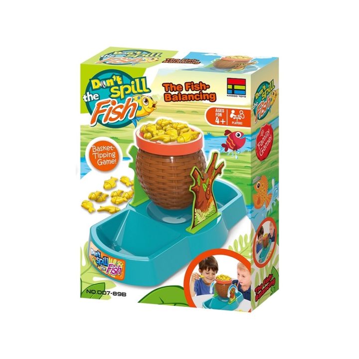 Zabawna gra zręcznościowa KOSZ RYBEK Balansujące rybki Koszyk Don't spill the Fish
