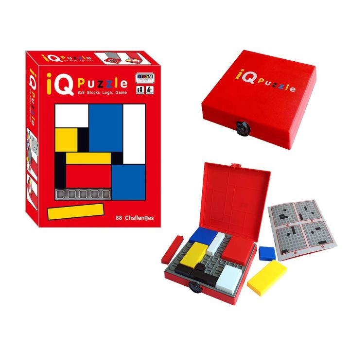 Logiczna gra zręcznościowa IQ Puzzle, Układanka, Łamigłówka, Kolorowe klocki