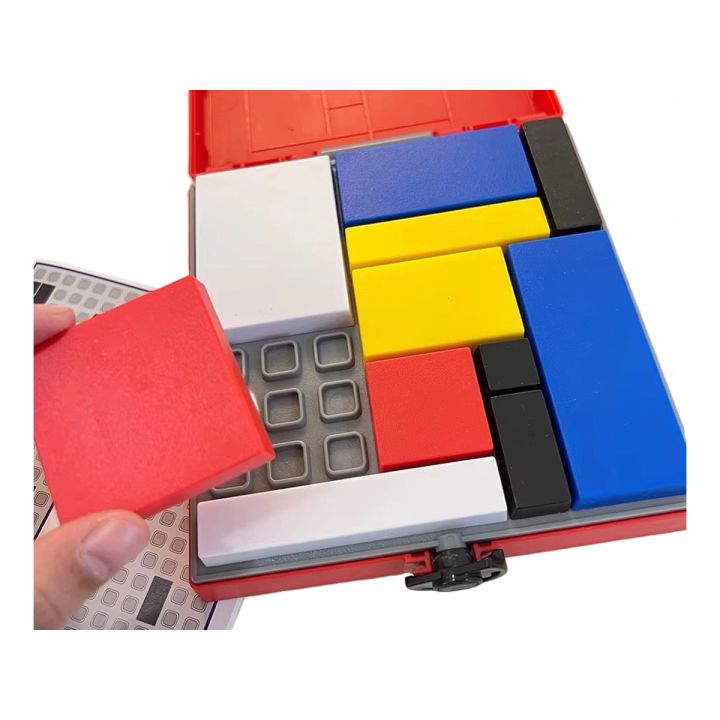 Logiczna gra zręcznościowa IQ Puzzle, Układanka, Łamigłówka, Kolorowe klocki