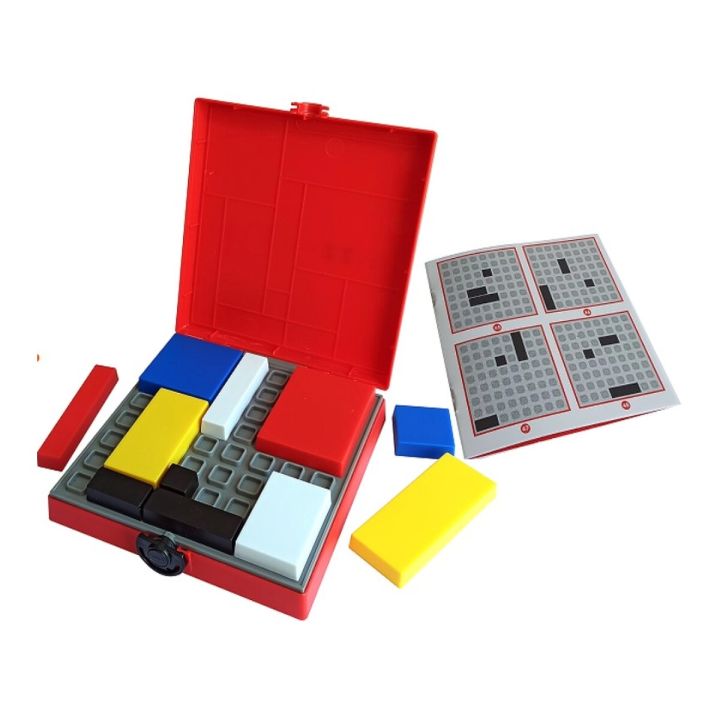 Logiczna gra zręcznościowa IQ Puzzle, Układanka, Łamigłówka, Kolorowe klocki