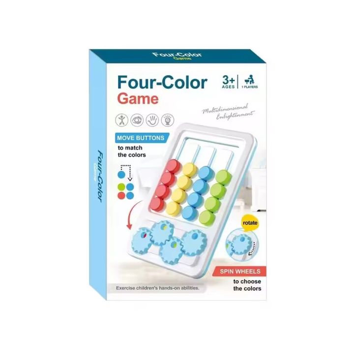 Gra Logiczna Dla Dzieci, Układanka LABIRYNT Cztery Kolory