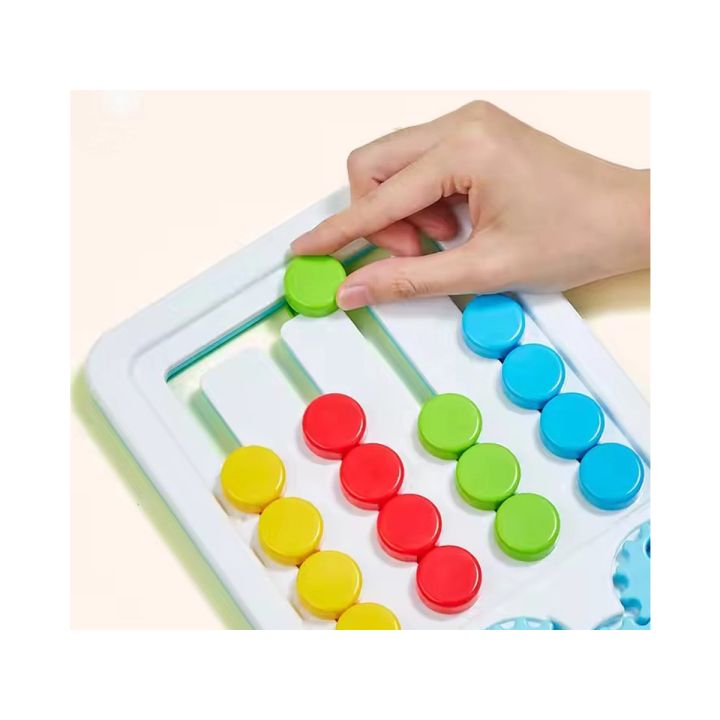 Gra Logiczna Dla Dzieci, Układanka LABIRYNT Cztery Kolory