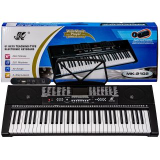 Keyboard Organy 61 Klawiszy Zasilacz MK-2102 MK-908 Przecena 18