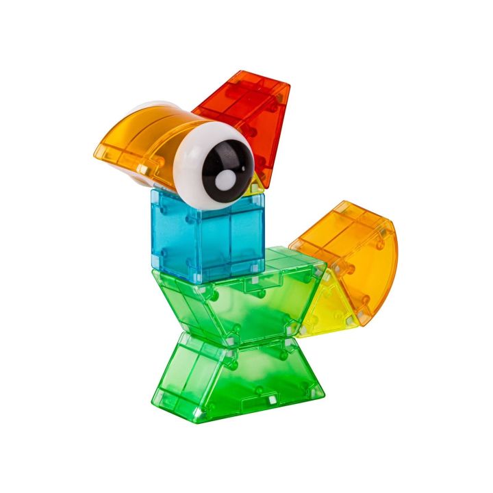 Klocki Magnetyczne, Konstrukcyjne, Świecące Elementy, Figury 3D 64 El. Przecena 1