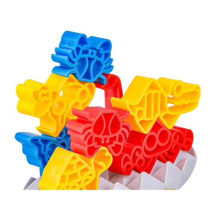 Zręcznościowa Gra Rodzinna, Balansująca Wieża Klocki Zwierzątka Kolorowa Układanka