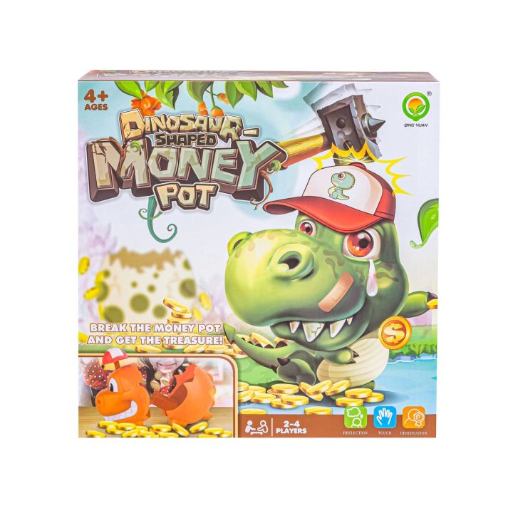 Skarbonka, Wybuchowy Dinozaur, Zabawna Gra Rodzinna, Rozbij Dinozaura