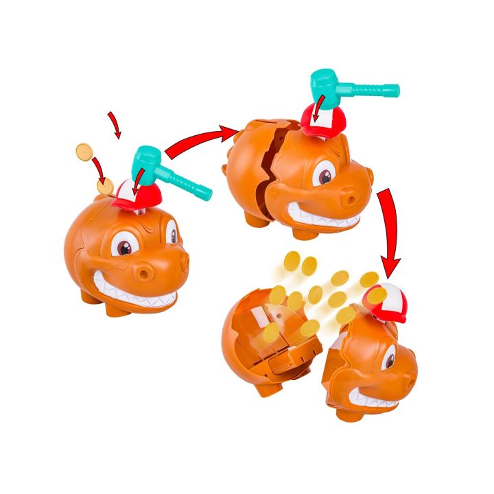 Skarbonka, Wybuchowy Dinozaur, Zabawna Gra Rodzinna, Rozbij Dinozaura