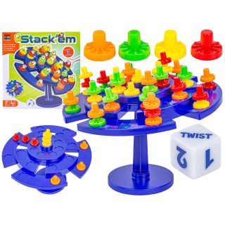 Edukacyjna Gra Zręcznościowa "Stack'em" Układanka Balansujące Pionki
