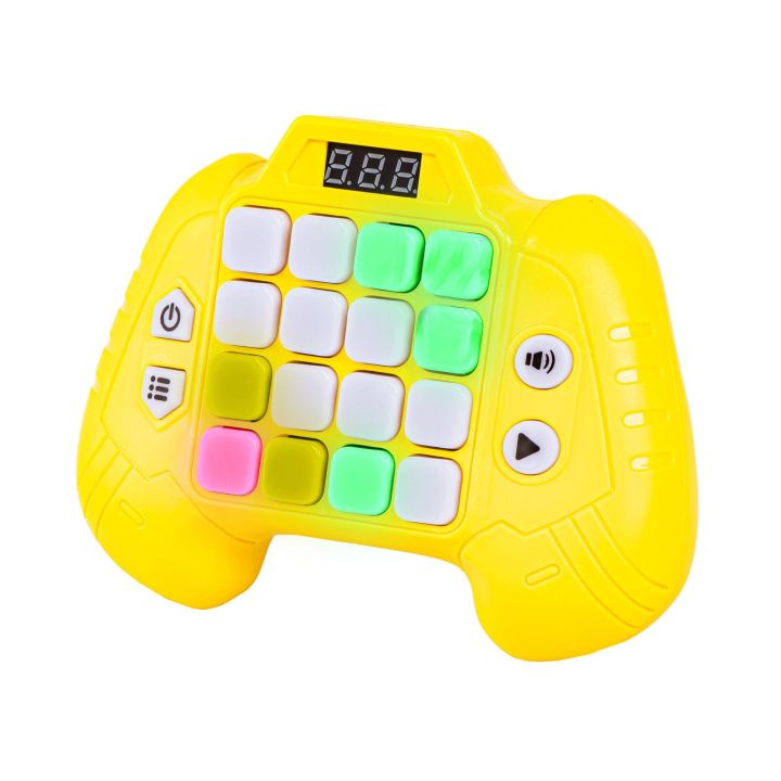 Zabawka Na Pamięć KONTROLER ŻÓŁTY Gamepad Edukacyjna gra dla dzieci Pad Konsola Memory 16 klawiszy
